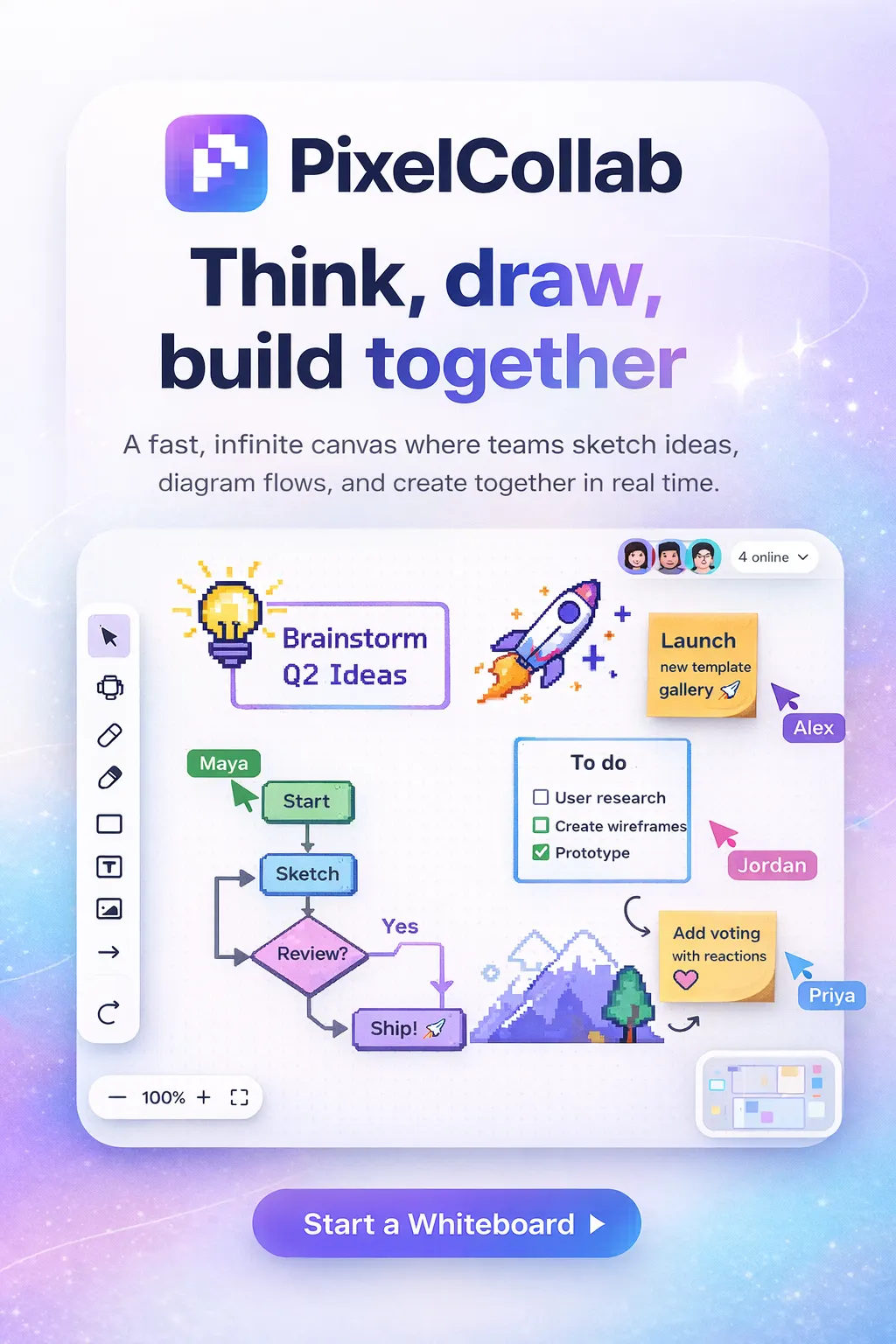PixelCollab: Realtime Whiteboard